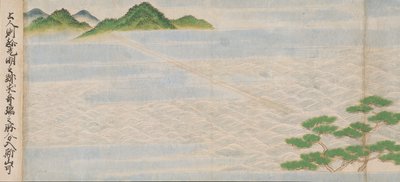 Illustration from the Founding of the Buddhist Temple, Tsukiminedera, Muromachi Period, 1495 by Mitsuyoshi Tosa